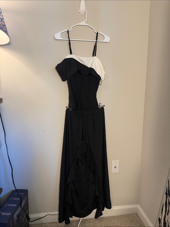 Flaxmaker Other - Flaxmaker black white off the shoulder one piece swimsuit & skirt medium